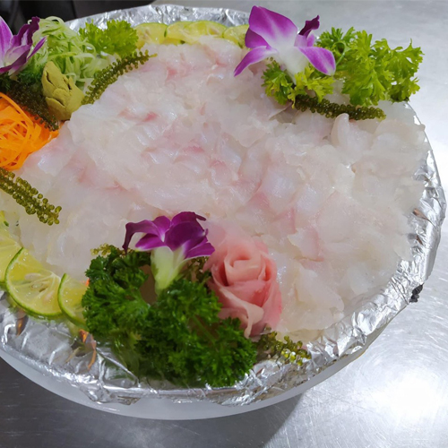 sashimi cá mú, gỏi cá song, gỏi cá mú, gỏi cá vược,